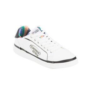 MISSONI White/black Canvas Cassetta Logo Sneakers